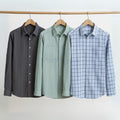 Office Essentials: 3-Pack Premium Cotton Formal Shirts – Tailored Fit, Full Sleeves & Pockets ( FS-162)